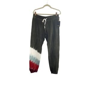 NWT PJ Salvage Large Olive Mountain Bound Tie-Dye Jogger Lounge Pant #PQ14/50